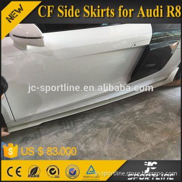 Auto R8 Carbon Fiber Side Skirts for Audi R8 V8 V10